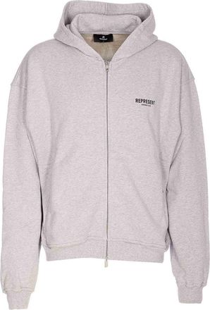 Represent Grey Owners Zip Hoodie
