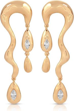 Ettika Melting Metal Drop Earrings in Gold at Nordstrom