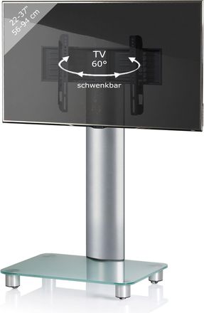 ebuy24 Ebuy24 - Soporte De Tv Vcm 26-40 Pulgadas Vesa M&aacute;x. 600x400 A 30 Kg Soporte Fernseh De Aluminio Soporte De Suelo De Tv Con Ruedas Dimensiones Aprox. A