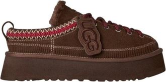 UGG Heritage Lace-Up Slipper Burnt Cedar - Dames - Schoenen - Bruin - Maat: 38 EU Leer