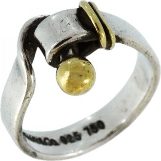 Tiffany & Co. Yellow Gold (18K) Silver 925 Band Ring (Pre-Owned)