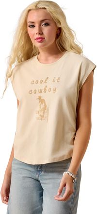 Ariat Womens Cool It T-Shirt in Oyster Grey, Size 2X-Large, by Ariat