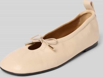 Alohas Ballerina mit Ziernaht Modell ROSALIND in Sand, Gr&ouml;&szlig;e 37