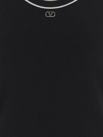 Valentino Womens Tank Top Cotton Black