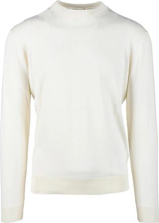 FILIPPO DE LAURENTIIS Maglia - Heren - Ronde hals truien - Wit - 3XL - Katoen - Truien & Vesten