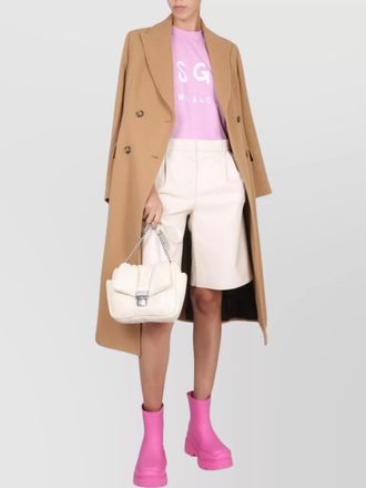 Msgm faux leather bermuda shorts
