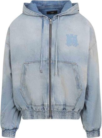 Amiri Ma Denim Zip Hoodie