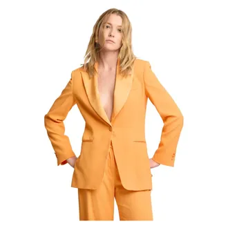 Kocca Blazers, female, Orange, Size: XS Contoured Blazer Jacket