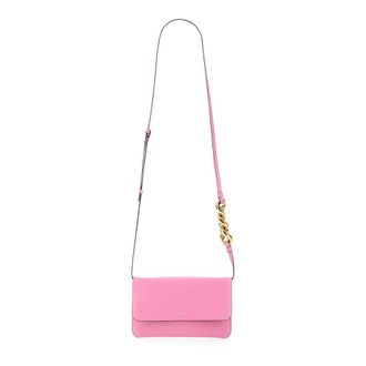 J.W.Anderson Cross Body Bags, female, Pink, Size: ONE SIZE Chain Phone Pouch