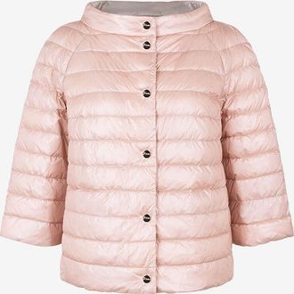Herno Wendbare kurze Daunenjacke mit 3/4-&Auml;rmeln