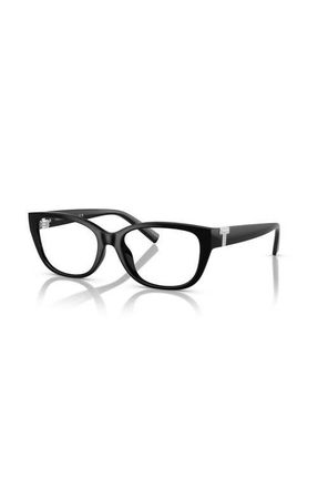 Tiffany & Co. 54mm Rectangle optical glasses in Black at Nordstrom