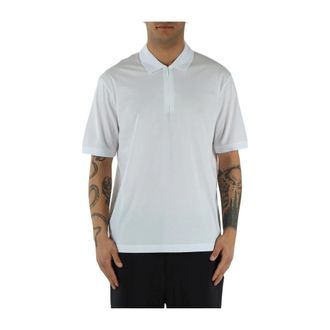 A|X Armani Exchange Half-Zip Polo - Heren - Polos - Wit - S - Katoen - Tops