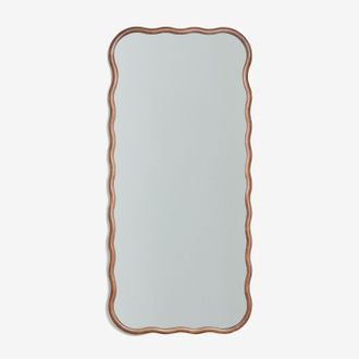 Sklum Espejo De Pared En Madera De Roble Aldreu Sklum