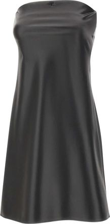 Courr&egrave;ges Bustier Lingerie Jurk - Dames - Korte kleedjes - Zwart - XS - Leer - Kleedjes