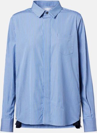 sacai Paneled poplin shirt