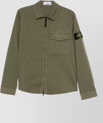 Stone Island long sleeve shirt front pocket detail