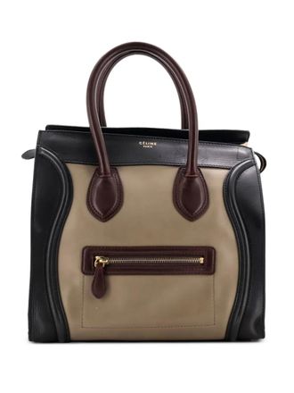 Celine Bicolor Luggage Bag Leather Mini satchel - Multicolour