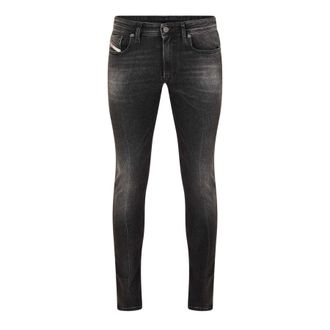 Diesel Sleenker skinny jeans van biologisch katoen voor heren (Zwart/grijs denim)