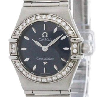 Omega Pre-owned Watches, female, Blue, Size: ONE SIZE Pre-owned Vintage Watch