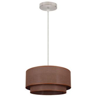 Fabrilamp Fabrilamp - Colgante Doble 1l. Marron/marron Cilind Regx35x35