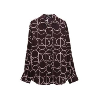 someday Zeline Stijlvol Model Ketting - Dames - Blouses & Shirts - Bruin - Maat: L