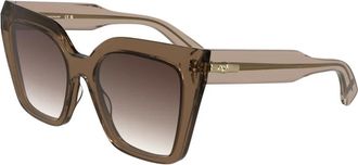 Longchamp Lo 778S N Zonnebril - Dames - Zonnebrillen - Bruin - 54 MM - Accessoires