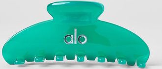 Alo | 90s Claw Clip in Spruce Green Clear