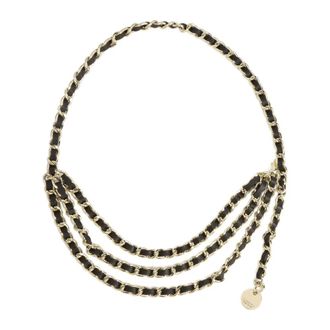 Kazar Accessoires, Dames, Veelkleurig, 100 CM, Leer, Decoratieve leren en metalen riem