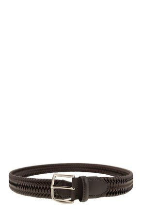 Alberto Luti Woven Leather Belt