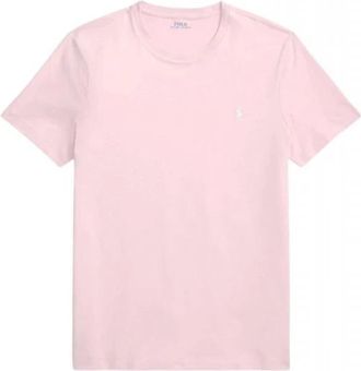 Ralph Lauren Custom Slim Fit Jersey T-shirt met ronde hals - Heren - T-shirts - Roze - 2XL - Katoen - Tops