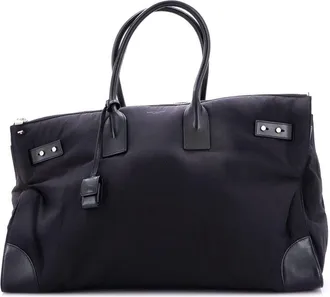 Saint Laurent Black Nylon Sac De Jour Duffle Bag 48H (Authentic Pre-Loved)