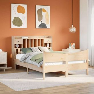 vidaXL Vidaxl - Estructura De Cama Sin Colch&oacute;n Madera Maciza De Pino 160x200 Cm