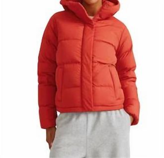 Eddie Bauer Ketchum Down Hoodie In Bright Orange