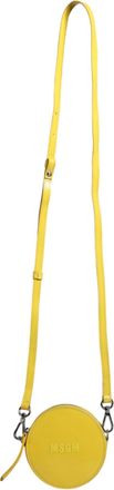 Msgm Yellow Leather Logo Crossbody Sling Shoulder Round Womens Bag (Pre-Owned)