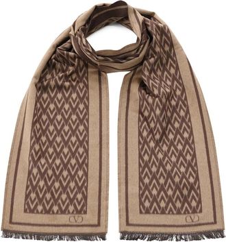 Valentino Accessoires, Heren, Beige, ONE Size, Winter Sjaals