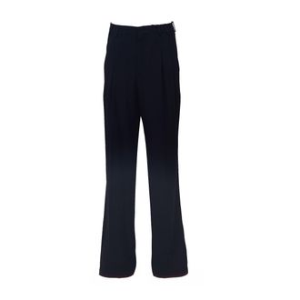 N&deg;21 Wide Straight Leg Pants with Front Pleats and Zip Closure