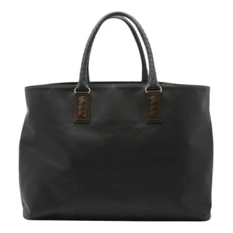 Bottega Veneta Pre-owned Tote Bags, female, Black, Size: ONE SIZE Pre-owned Plastic Tote
