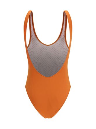 Kristina Ti Womens One-Piece Swimsuit Rust Polyamide Swimwear Sea Clothing