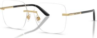 Dolce & Gabbana 57mm Square optical glasses in Gold at Nordstrom