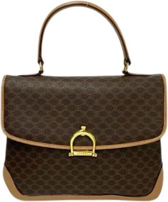Celine Pre-owned Handbags, female, Brown, Size: ONE SIZE Pre-owned Leather totes