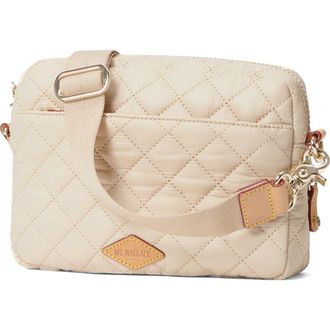 MZ Wallace Small Metro Quilted Nylon Camera Bag in Buff at Nordstrom