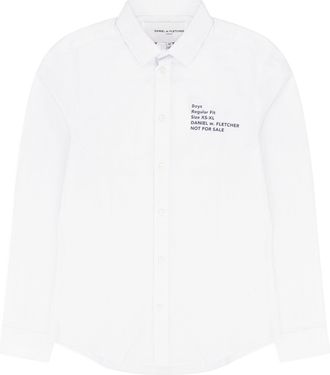 Daniel W. Fletcher WHITE NOT FOR SALE BUTTON-DOWN SHIRT