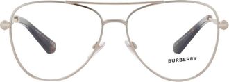 Burberry Demo Pilot Mens Eyeglasses BE1386 1109 57