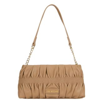 Love Moschino Bolso de Hombro Fruncido - Bags - Mujer - Beige - ONE SIZE