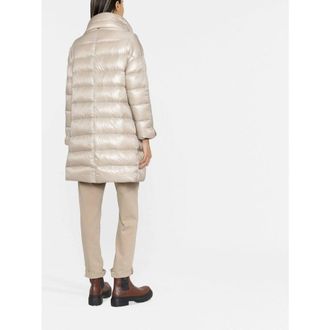 Herno Goose Down-Filled Quilted Down Jacket - Beige