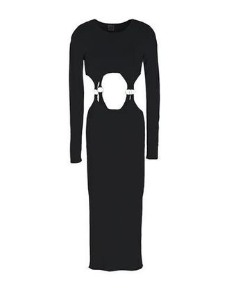8 by YOOX LONG SLEEVE KNIT DRESS WITH CUT OUT DETAIL