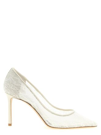 Jimmy Choo London White Slip On Pumps