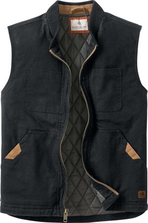Legendary Whitetails Mens Canvas Cross Trail Vest, Black, XL