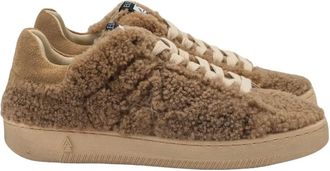 Elena Iachi Camel Fur Smash Sneakers - Dames - Sneakers - Bruin - 40 EU - Schoenen