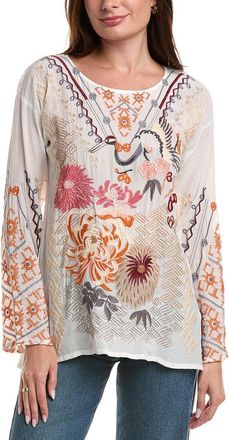 Johnny Was Charlize Silk Blouse